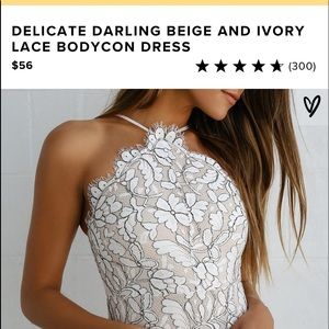 delicate and darling lulus bodycon dress